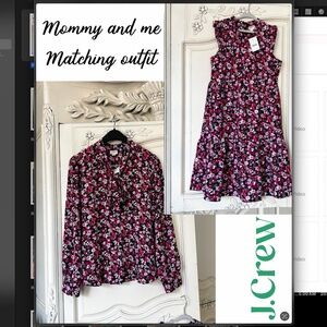 Mommy and me j.crew matching dress and blouse pink